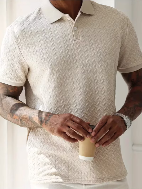 Payera tipo polo tejida