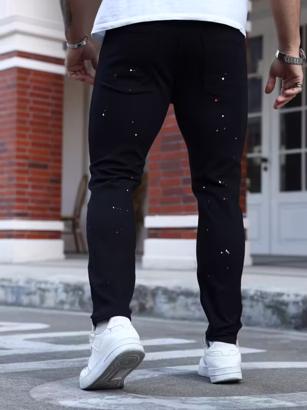 Pantalon de Mezclilla negro roto